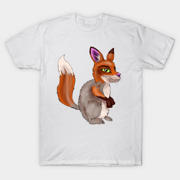 fox rabbit T-Shirt by theerraticmind